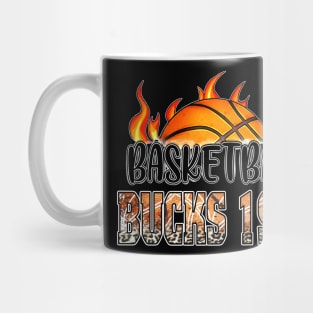 Classic Basketball Design Bucks Personalized Proud Name Mug